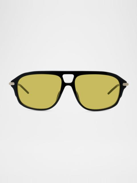 Givenchy Men's GV40113IM Acetate Square Sunglasses