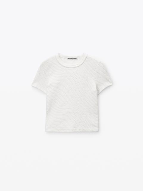 Alexander Wang logo jacquard short sleeve baby tee