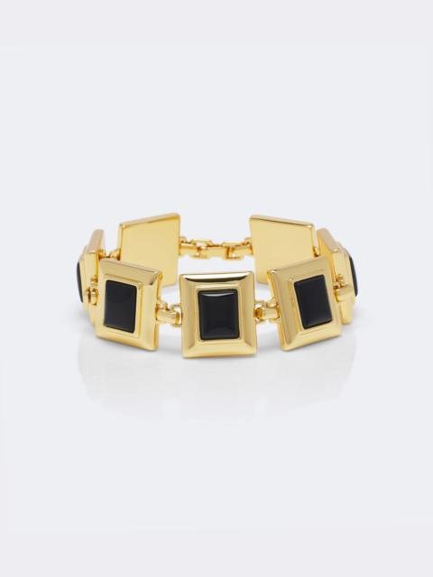DÉHANCHE Onyx 18kt gold-plated bracelet