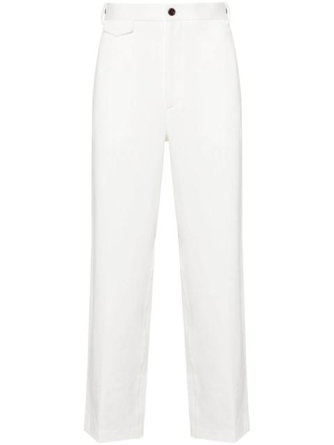 GUCCI Web-detail Cotton Trousers