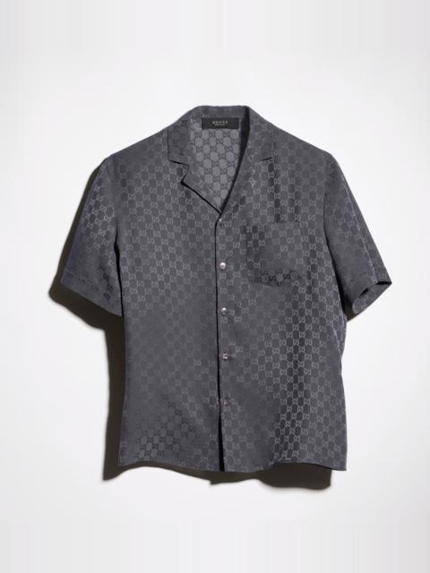 GUCCI GG silk jacquard bowling shirt