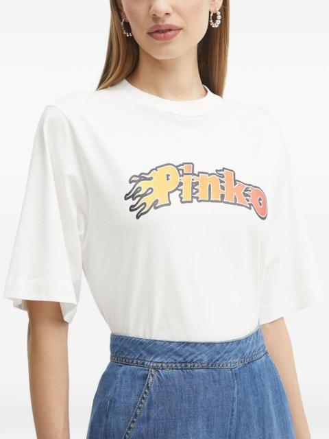 PINKO logo-print T-shirt