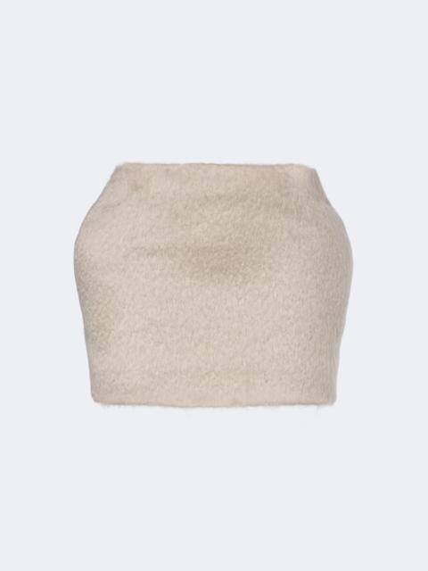MAGDA BUTRYM Mohair and wool-blend miniskirt