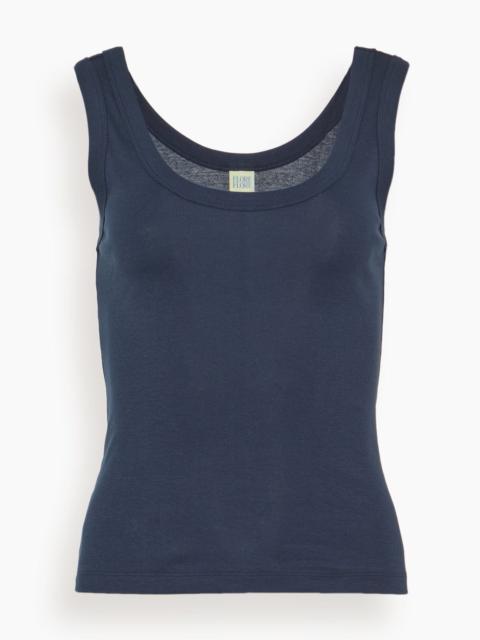 FLORE FLORE Hillie Tank in Navy