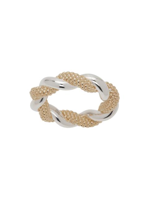 Gold & Silver Twist Ring