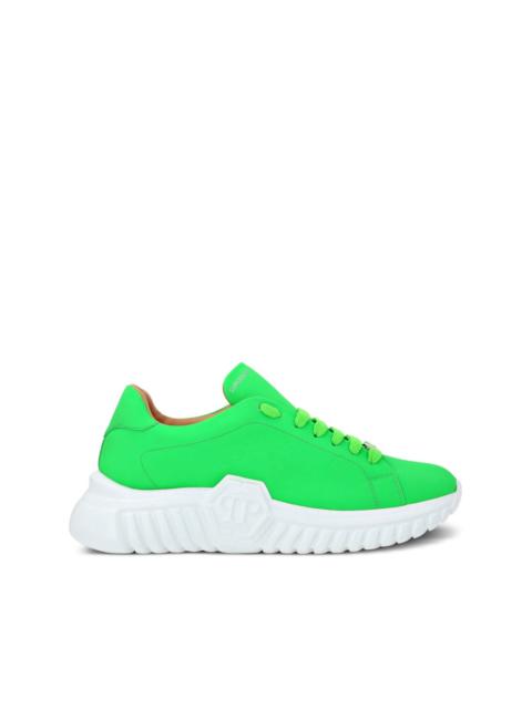 Runner Hexagon low-top leather sneakers