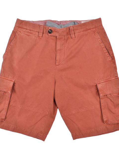 Brunello Cucinelli Cargo Bermuda Shorts "Orange" BRUN166