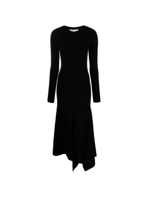 Y/Project side-slit long-sleeve midi dress