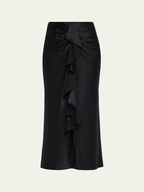 Cinq à Sept Cynthia Silk Midi Skirt