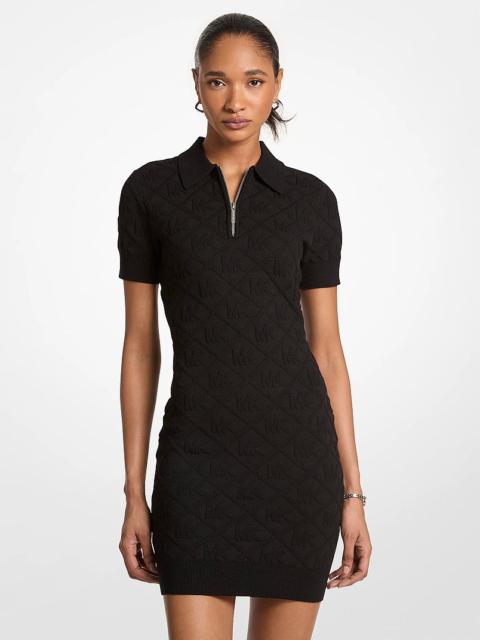 MICHAEL KORS Logo Jacquard Polo Dress