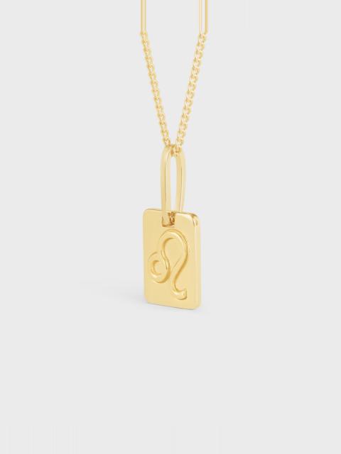 CELINE Celine Astrologie Leo Necklace in Brass with Gold Finish
