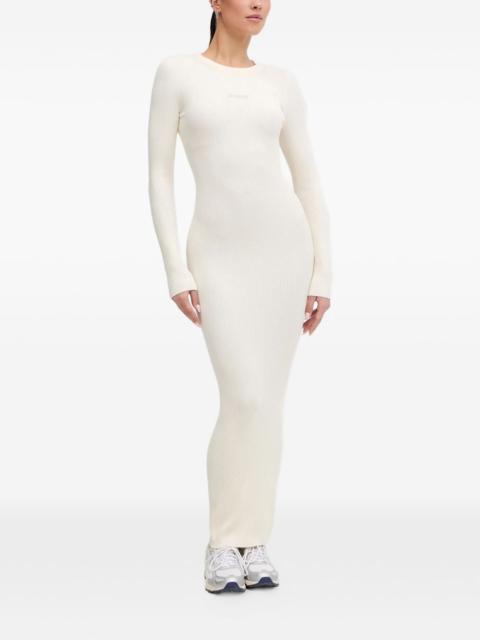 GUESS USA long-sleeve ribbed maxi dress