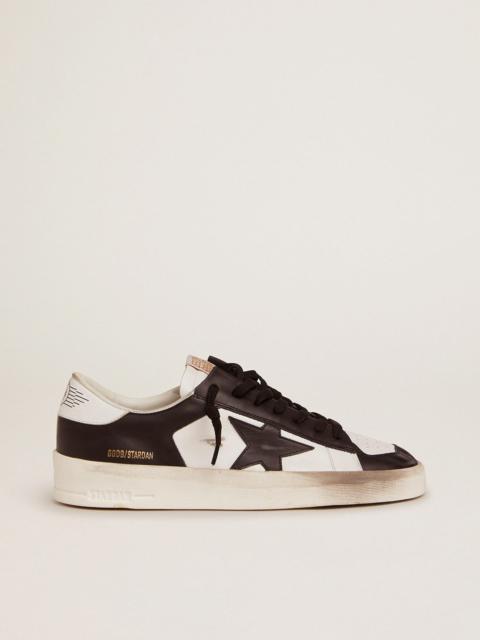 Women's Stardan in white and black leather