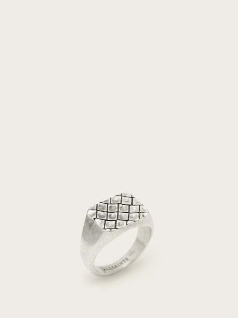 ALLSAINTS ABEL TEXTURED SIGNET RING