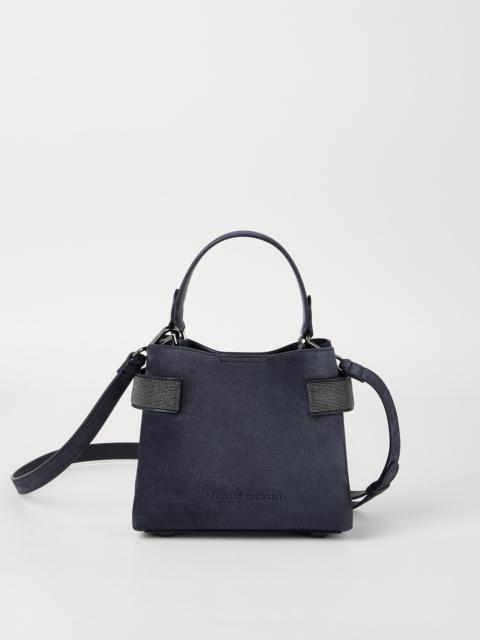 Brunello Cucinelli Essence top-handle bag in suede with