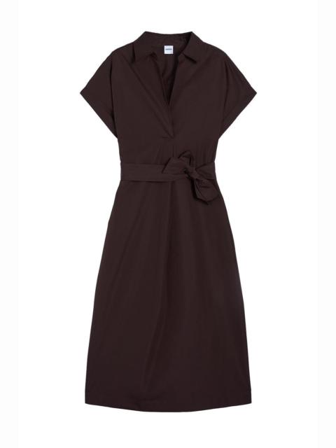 Aspesi Short Sleeve Belted Midi Dress