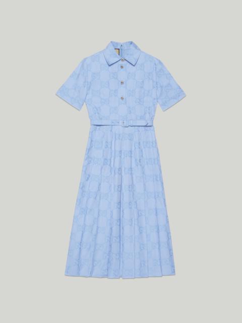 GUCCI Cotton poplin midi dress