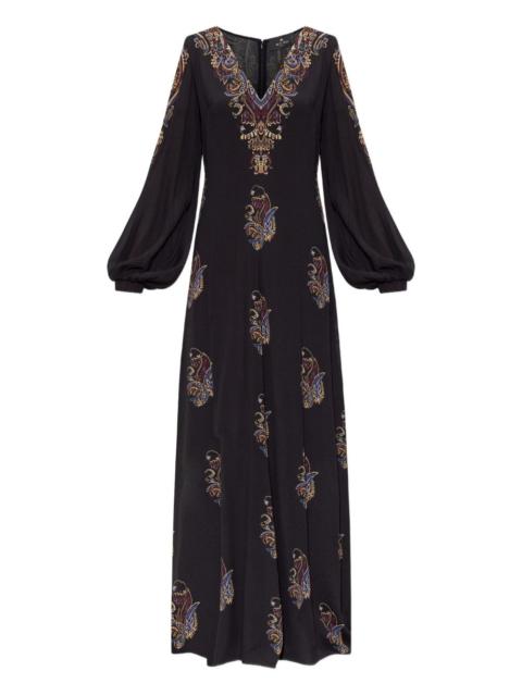 Etro V-neck maxi dress
