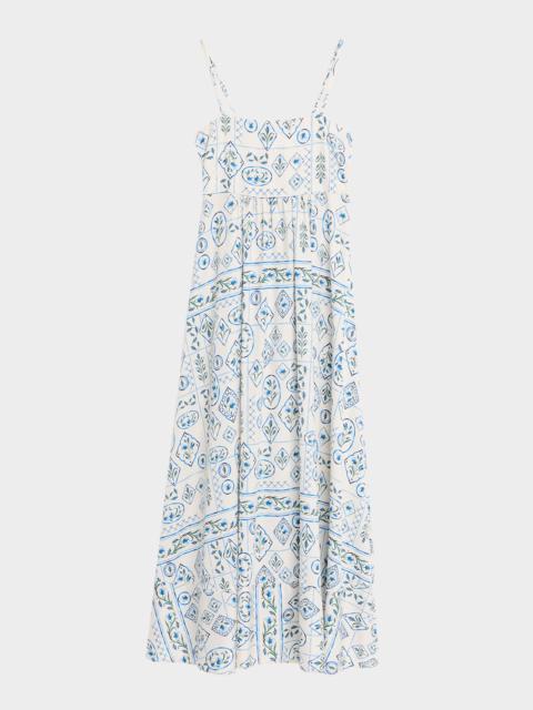 MISA Adina Abstract Jersey Maxi Dress