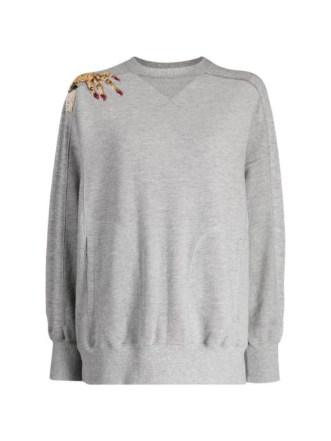 UNDERCOVER hand-appliquÃ© jersey sweatshirt