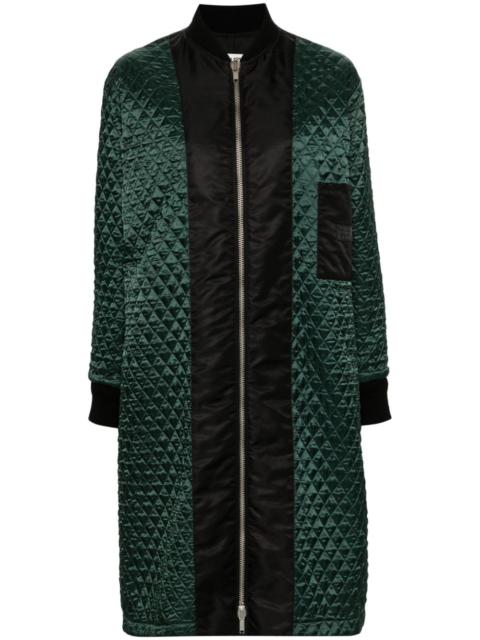 MM6 Maison Margiela single stitch-logo coat