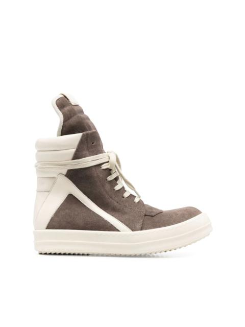 Rick Owens leather high-top sneakers