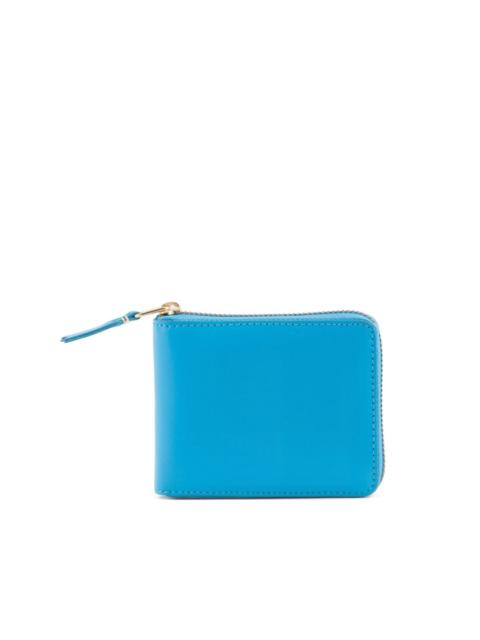 Comme Des Garçons Blue Leather Wallet