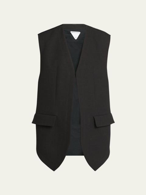 Bottega Veneta Open Front Structured Vest
