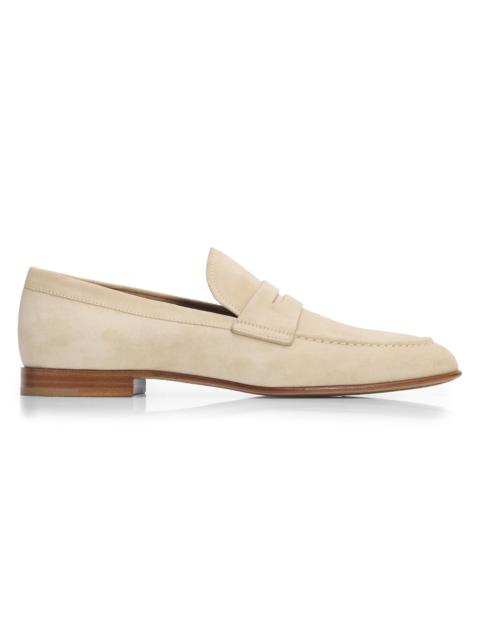 Gianvito Rossi Men's Full-Grain Leather Penny Loafers - Dune