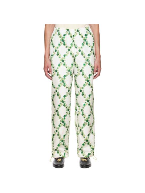 Tanner Fletcher White Ivy League Lounge Pants