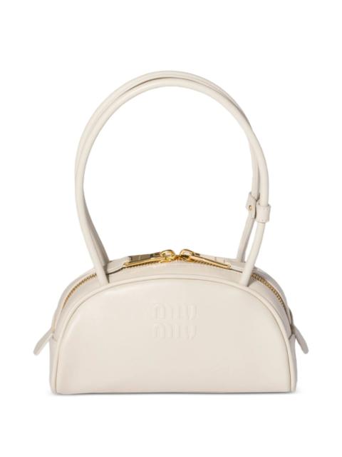 Miu Miu Miu Miu Beau Embossed-logo Shoulder Bag