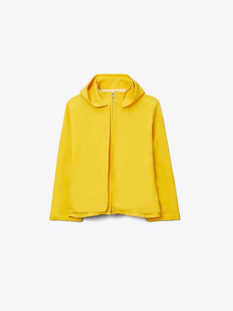 TORY BURCH Oversized Waxed Canvas Jacket
