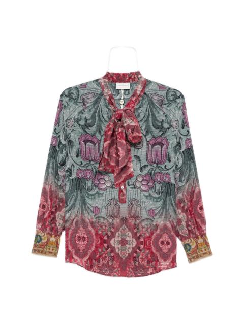 Pierre-Louis Mascia Printed silk shirt