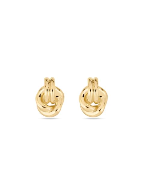 STONE AND STRAND Gold Forme Dainty Knot Studs