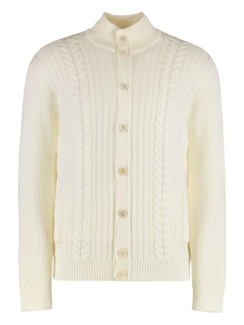 SLOWEAR cable-knit button cardigan