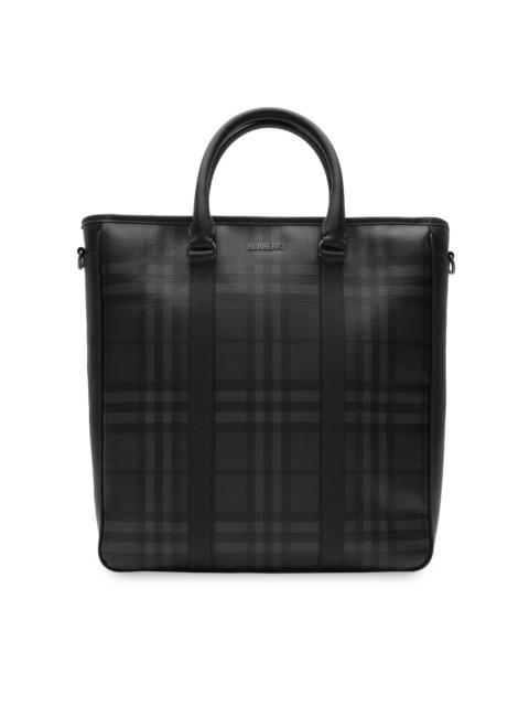 Burberry Men's ML Iron Check Tote - Iron