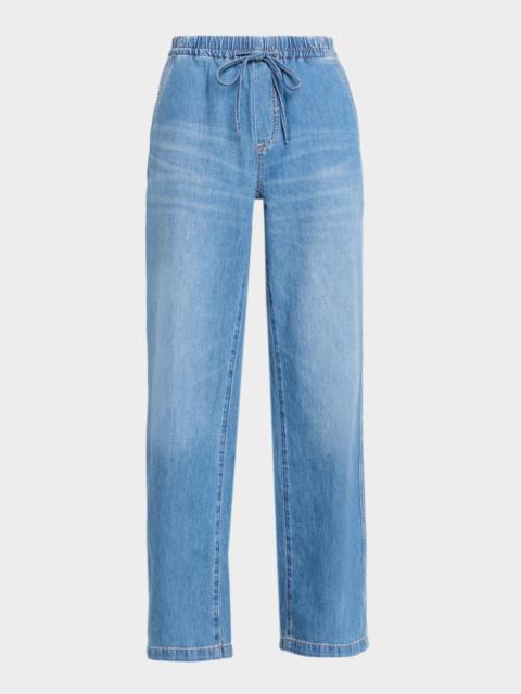 AG Jeans Low-Rise Drawstring Jeans
