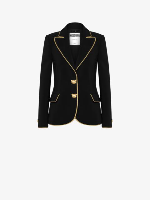 Moschino TEDDY BUTTONS CRÊPE JACKET
