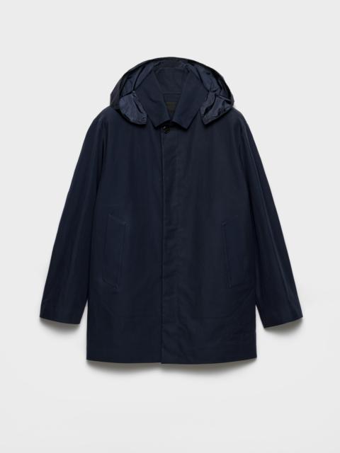 Prada Hooded cotton coat