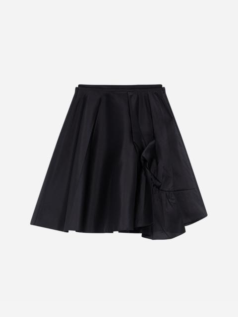MSGM Techno nylon skirt with ruffle