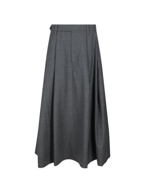 Brunello Cucinelli pleated A-line maxi skirt