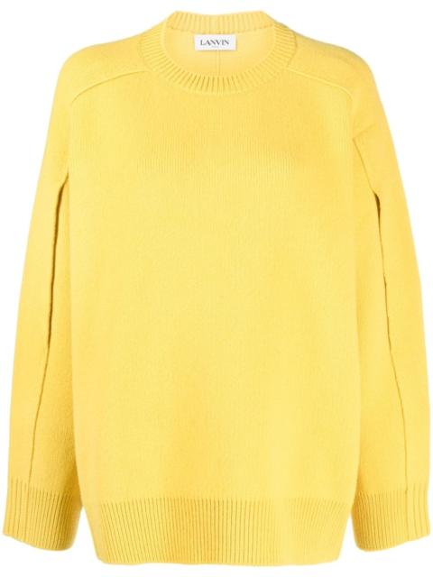 Lanvin cape-back knitted jumper