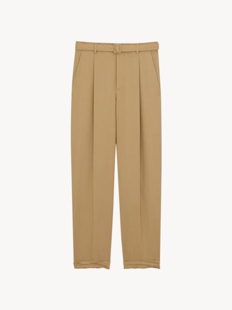 SAINT LAURENT SLIM-FIT PANTS IN WOOL AND MOHAIR