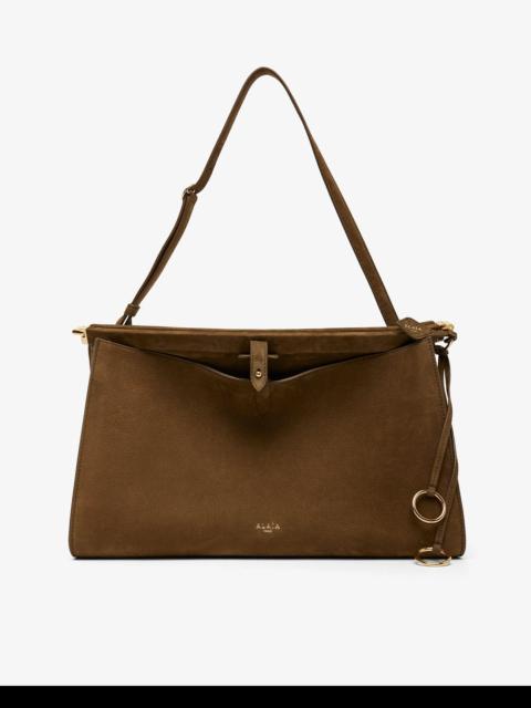 Alaïa Le Click khaki green shoulder bag