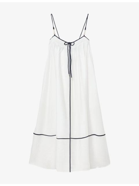 REISS Isla Sleeveless Woven Maxi Dress