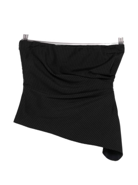Alexander McQueen pinstripe asymmetric top
