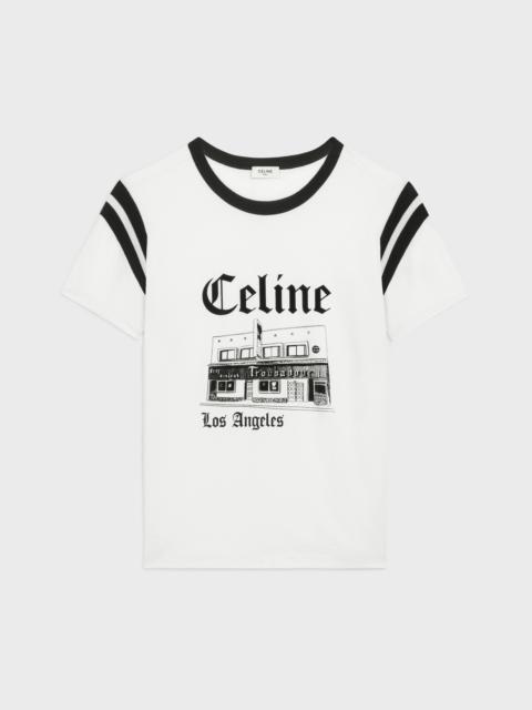 CELINE troubadour regular t-shirt in cotton jersey