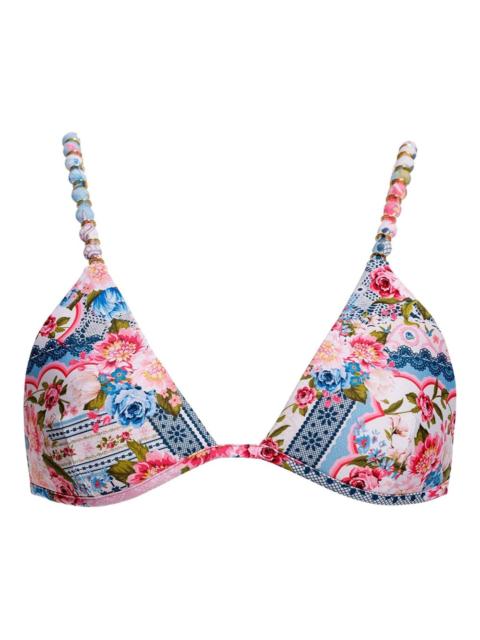 Agua by Agua Bendita Belle floral-print bikini top