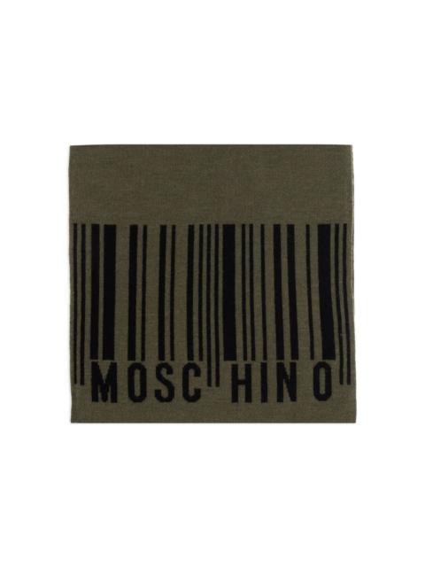 Moschino barcode wool scarf