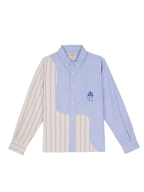BRAIN DEAD Brooks Brothers California Organic Panel Oxford Button Up - Light Blue